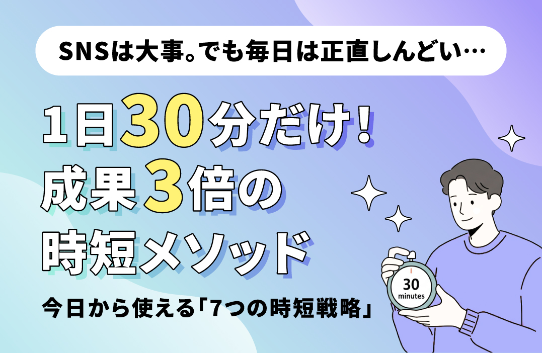 SNSマーケティング効率化ガイド：1日30分で成果を最大化する実践戦略